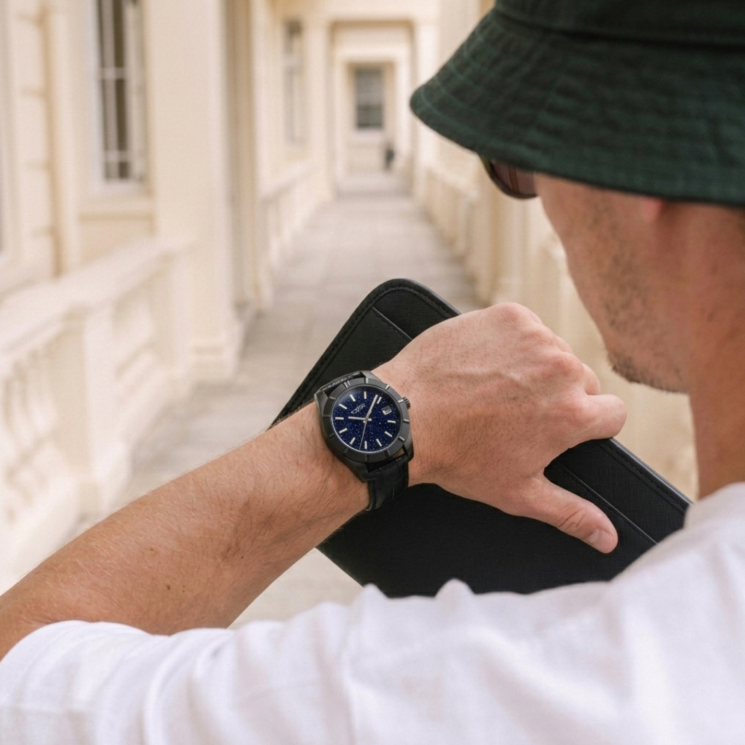 A★Star Moderne PVD Noir — POV regard sur la montre